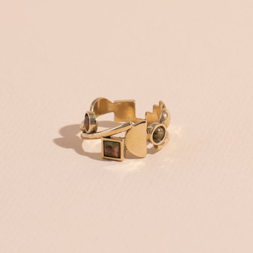 Shapes Ring: Brass / 7