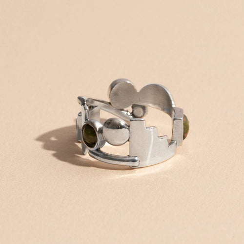 Shapes Ring: Sterling Silver / 8