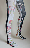 STRIPED by Wassily Kandinsky Printed Art Tights: S-L