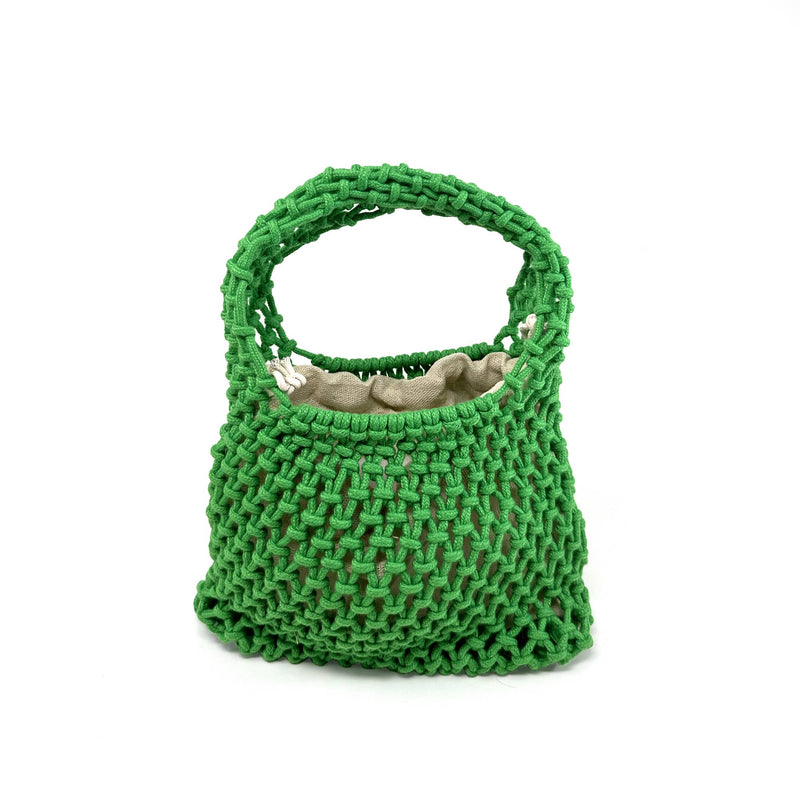 Crawford Crocheted Bag: Spring Green