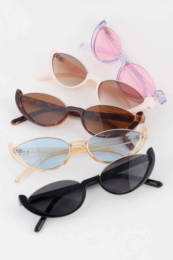 Bottom Lined Retro Sunglasses